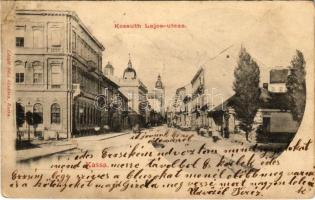 1905 Kassa, Kosice; Kossuth Lajos utca. László Béla kiadása / street view (r)