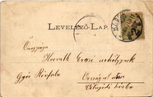 1905 Kassa, Kosice; Kossuth Lajos utca. László Béla kiadása / street view (r)