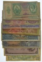 50db-os pengő bankjegy tétel, nagyrészt az inflációs időszakból, közte néhány Vöröshadsereg Parancsnoksága pengővel T:III,III-