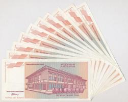 Jugoszlávia 1993. 500.000.000.000D (10x) T:II 
Yugoslavia 1993. 500.000.000.000 Dinara (10x) C:XF
...