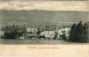 1902 Baldóc, Baldócz-fürdő, Kúpele Baldovce; gyógyfürdő látképe / general view, spa (r)