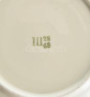 Bareuther Bavaria porcelán teás készlet. Négy személyes. Aranyozott, jelzett, virág mintás, hibátlan