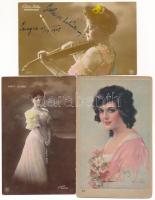 SZÍNÉSZEK, SZÍNÉSZNŐK - 19 db régi képeslap / ACTORS, ACTRESSES - 19 pre-1945 postcards