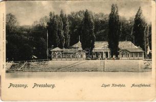 Pozsony, Pressburg, Bratislava; Au-Caffehaus / Ligeti Kávéház / café. Ottmar Zieher 1901. (EB)