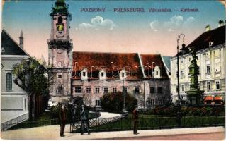 Pozsony, Pressburg, Bratislava; Rathaus / Városháza, Reiss Lipót üzlete / town hall, shop (EK)