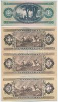 1969. 10Ft (3x) + 1975. 20Ft (2x) + 1975-1986. 50Ft (3xklf) T:II-,III szép papír, kis folt