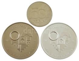 2018. 50Ft Cu-Ni "Családok éve" + 2000Ft Cu-Ni "Családok éve" + 10.000Ft Ag &quo...