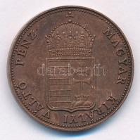 1848KB 1Kr Cu "1998-as jubileumi" utánveret (restrike) T:1-