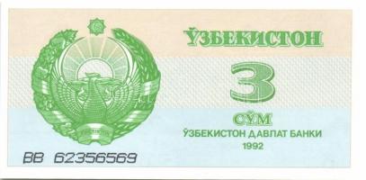 Üzbegisztán 8db klf modern bankjegy T:I