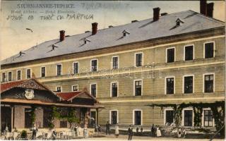 1922 Stubnyafürdő, Túróchévíz, Stubnianske Teplice, Turcianske Teplice; Erzsébet szálloda, vendéglő / Hotel Alzbeta / Hotel Elisabeth / hotel, restaurant (EB)