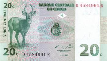 Kongó 8db klf modern bankjegy T:I