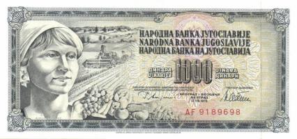 Jugoszlávia 18db klf modern bankjegy T:I