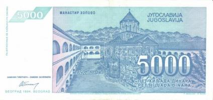 Jugoszlávia 18db klf modern bankjegy T:I