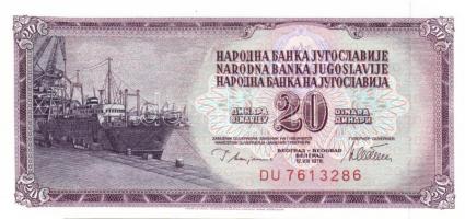 Jugoszlávia 18db klf modern bankjegy T:I