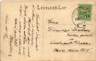 1908 Kolozsvár, Cluj; Első magy. általános biztosító társaság palotája, Magyar-Francia biztosító. W....