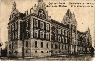 1918 Sambir, Szambir, Sambor; K.k. Finanz-Direktion / Pénzügyigazgatóság / financial directorate (EM)