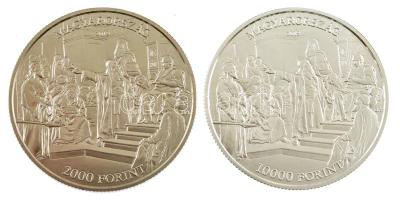 2019. 2000Ft Cu-Ni "Munkácsy Mihály születésének 175. évfordulója" + 10.000Ft Ag "Mun...