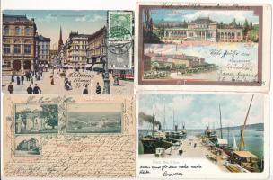 50 db RÉGI főleg hosszú címzéses főleg osztrák város képeslap vegyes minőségben / 50 mostly pre-1910 mosty Austrian town-view postcards in mixed quality