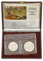 San Marino 1984. 500L Ag "XXIII. Nyári Olimpia" + 1000L Ag "XXIII. Nyári Olimpia"...