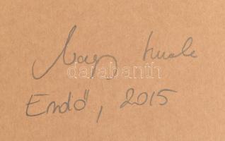 Nagy Imola (1976-): Erdő. Akvarell, kontúrfesték, karton, jelezve jobbra lent, hátoldalán autográf f...