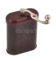 Tramp kávédaráló, bakelit és fém, jelzett, jó állapotban, m: 12 cm / Vintage bakelite coffee grinder