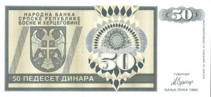 Boszniai Szerb Köztársaság 9db klf modern bankjegy T:I