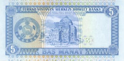 Türkmenisztán 5db klf modern bankjegy T:I