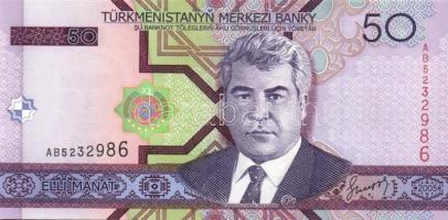 Türkmenisztán 5db klf modern bankjegy T:I