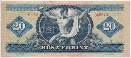 1965. 20Ft "C 253 046670" nyomdai festékfoltokkal T:I
Adamo F14