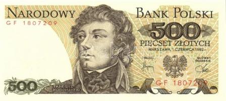 Lengyelország 6db klf modern bankjegy T:I