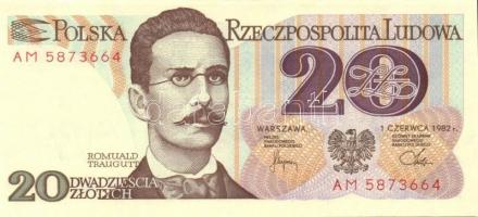 Lengyelország 6db klf modern bankjegy T:I