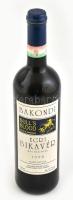 1998 Bakondi Egri Bikavér, 'Bull's Blood Aged in barrique', bontatlan palack száraz vörösbor, 12,7 % pincében szakszerűen tárolt, 0,75 l.