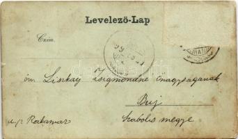 1899 (Vorläufer) Versec, Werschetz, Vrsac; Hauptplatz / Fő tér, piac, Walke Testvérek üzlete. Eduard...