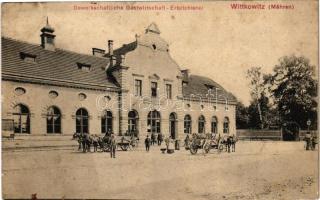 1908 Vítkovice, Wittkowitz, Witkowitz; Gewerkschaftliche Gastwirtschaft Erbrichterei, Gasthaus / Hostinec / inn, restaurant (fl)