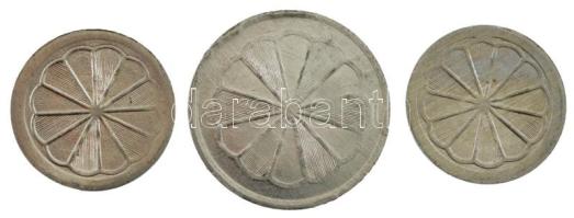 Német Szövetségi Köztársaság DN "Spielmarke" 5pf Al + 10pf Al + 5M Al játékpénz T:2-
Fede...