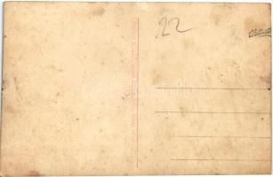 Magyar katonák csoportja / Hungarian military, group of soldiers. Littmann A. (Békéscsaba) photo (fl...