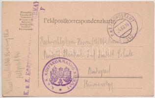 1916 Korps Szurmay. Neujahr im Felde. Feldpostkarte / Tábori Postai Levelezőlap / WWI Austro-Hungari...