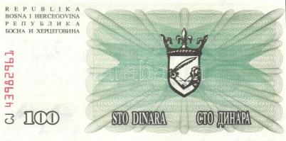 Bosznia-Hercegovina 10db klf modern bankjegy, benne "novcsani bon" T:I