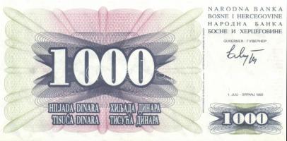 Bosznia-Hercegovina 10db klf modern bankjegy, benne "novcsani bon" T:I