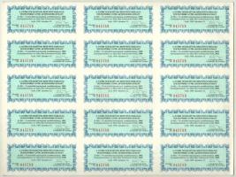 Győr 1989. "Győri Textilművek Részvénytársaság" részvénye 10.000Ft-ról szelvényekkel T:I-