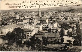 1904 Kolozsvár, Cluj; látkép a Fellegvárról. Kovács P. Fiai kiadása / general view (EK)