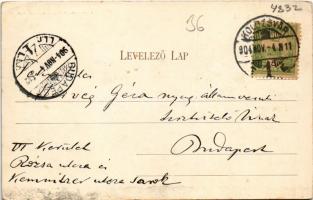 1904 Kolozsvár, Cluj; látkép a Fellegvárról. Kovács P. Fiai kiadása / general view (EK)