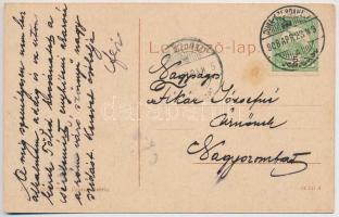 1908 Dunaszerdahely, Dunajská Streda; Kaszinó, Szálloda a Zöldkoszorúhoz. W.L. (?) 2117. Petényi Már...