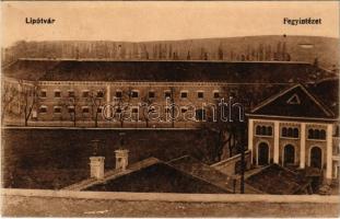 1916 Lipótvár, Újvároska, Leopoldov; Fegyintézet, börtön. Vasúti levelezőlapárusítás 9316. / prison (lyuk / pinhole)