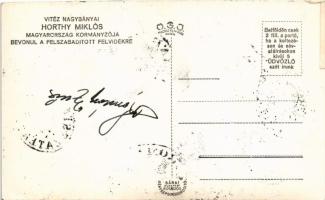 1938 Komárom, Komárno; bevonulás, Vitéz Nagybányai Horthy Miklós Magyarország kormányzója fehér lovo...