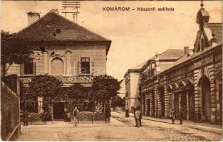 1914 Komárom, Komárno; Központi szálloda és kávéház. Czike Dénes kiadása / hotel and café (fl)