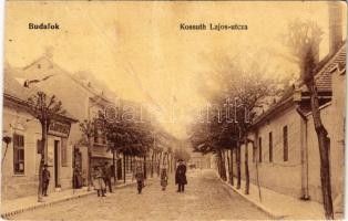 1908 Budapest XXII. Budafok, Kossuth Lajos utca, Kő és könyvnyomda, Bleicher Ferenc üzlete. Kohn és Grünhut kiadása (r)