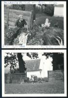 1966 Tamási Áron (1897-1966) Kossuth-díjas erdélyi magyar író halotti értesítője + 2 db fotó sírjáró...