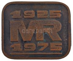 Somogyi József (1916-1993) 1975. "MR (Magyar Rádió) 1925-1975" kétoldalas bronz plakett to...