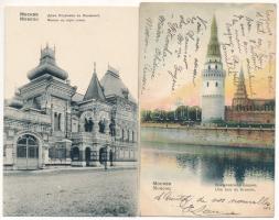 Moscow, Moscou; - 4 pre-1945 postcards